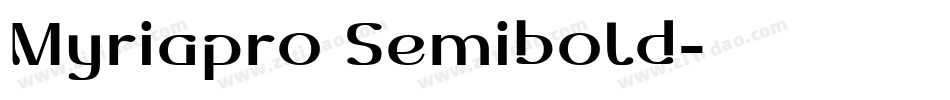 Myriapro Semibold字体转换